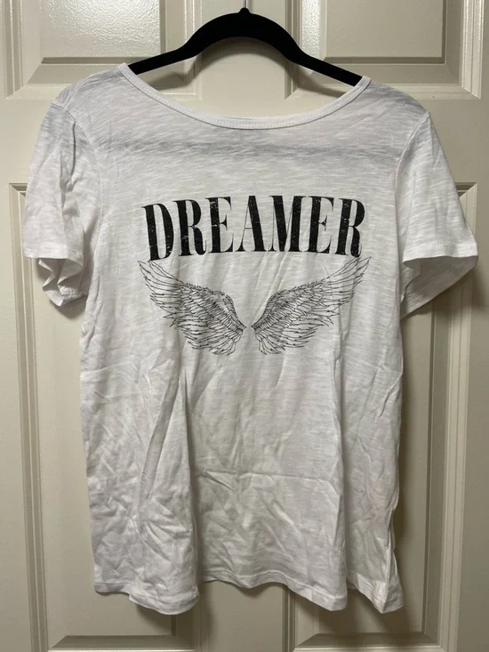 HAVANA White Tee with Black Print - Picture 2 of 3